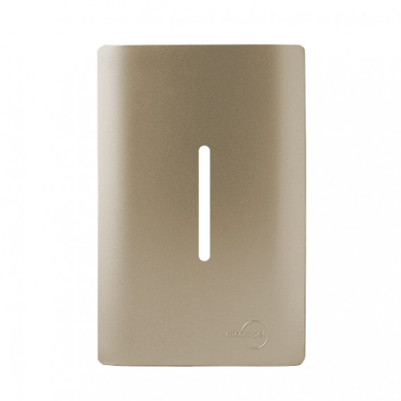 Placa 4X2 p/ Interruptor 4x2 - Novara Champanhe Placa 4X2 p/ Interruptor 4x2 - Novara Champanhe